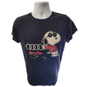 Snoopy Audi XL T-Shirt 100% Cotton Hanes Nano-T